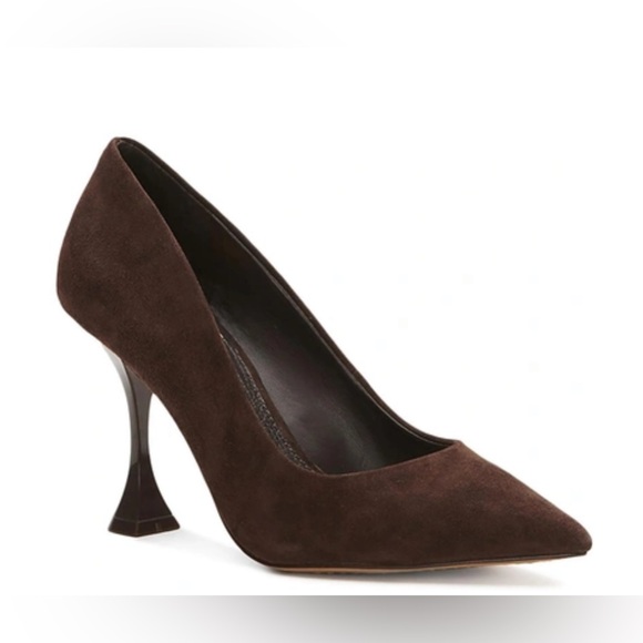 Vince Camuto Shoes - Vince Camuto Brown Leather Heels with Sleek Design